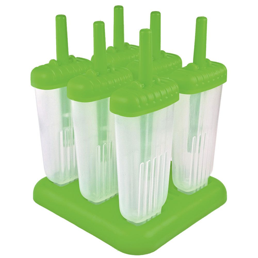 Appetito Groovy Ice Pop Mould 6pcs (Green)
