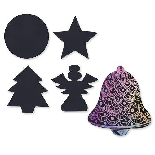 Scratch Christmas Shapes 30pk