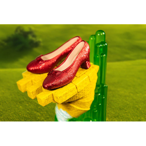 Wizard of Oz Scaled Ruby Slippers Statuette on light-up Stand