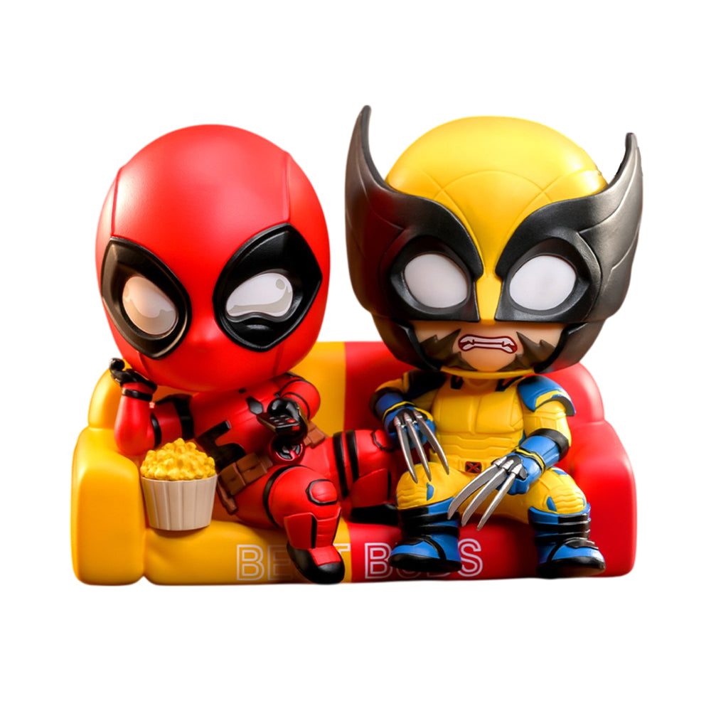 Deadpool & Wolverine Best Buds on Sofa Cosbaby