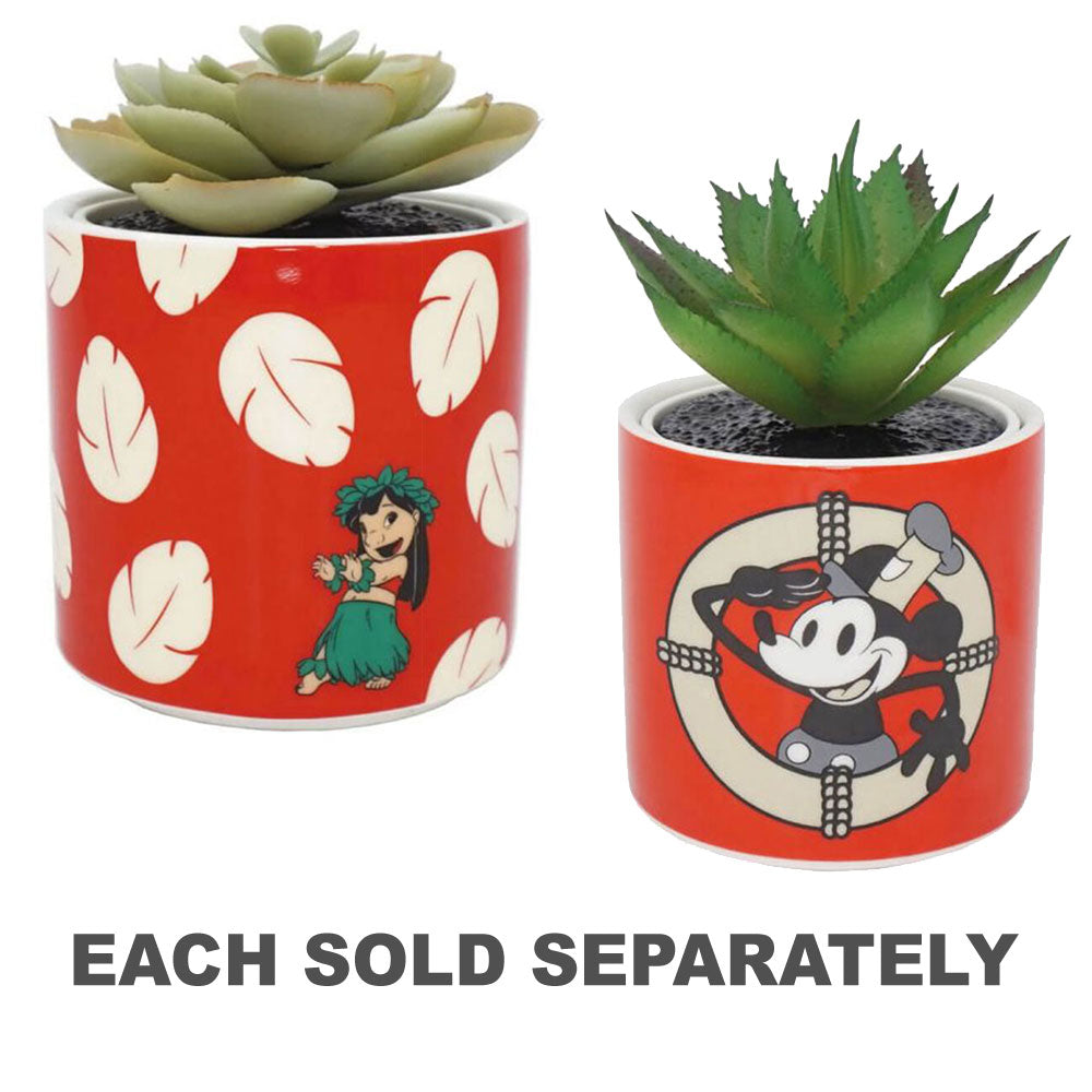 Disney Planter with Faux Plant