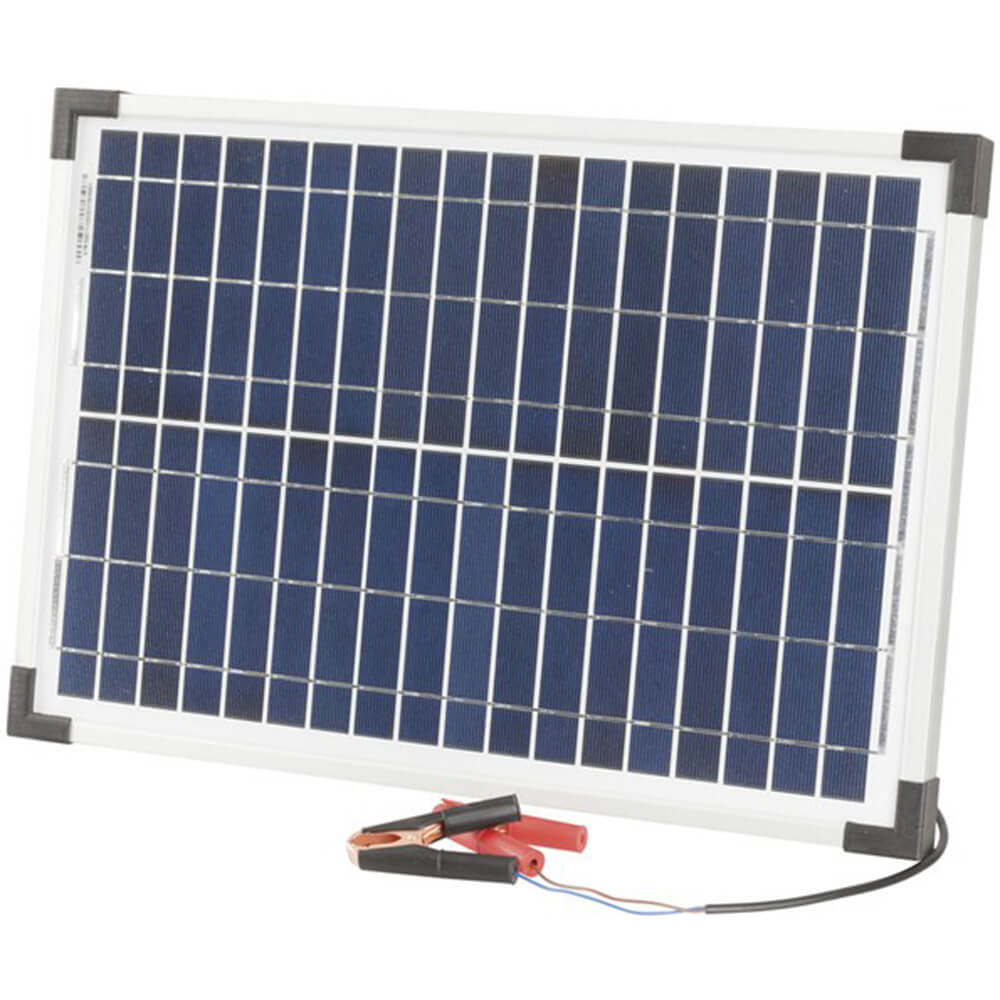 12V Monocrystalline Solar Panel with Clips/Lead
