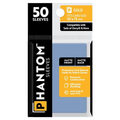 Gold Phantom Sleeves 50pcs (50x75mm)
