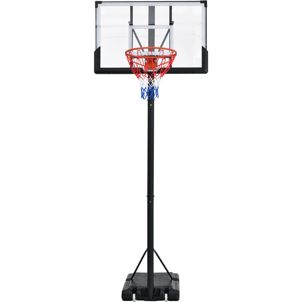 Height Adjustable Waterproof Basketball Hoop Set with Lights