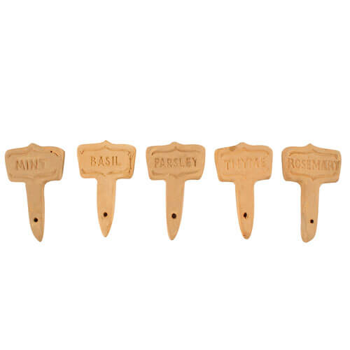 Caharin Veggie Markers Terracotta Set of 5