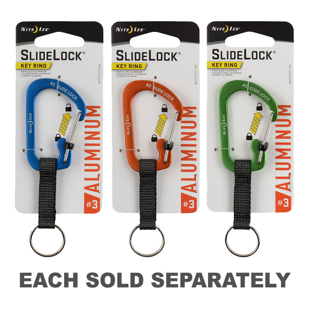 SlideLock KeyRing Aluminum