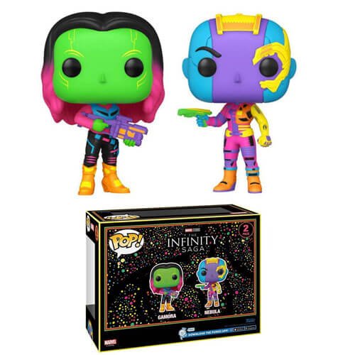 Gamora & Nebula Black Light US Exclusive Pop! 2pk