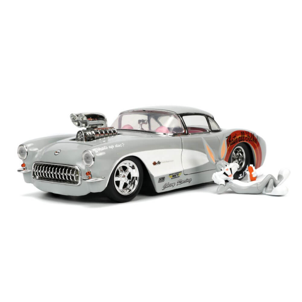 Looney Tunes 57 Chevrolet Corvette with Bugs Bunny 1:24