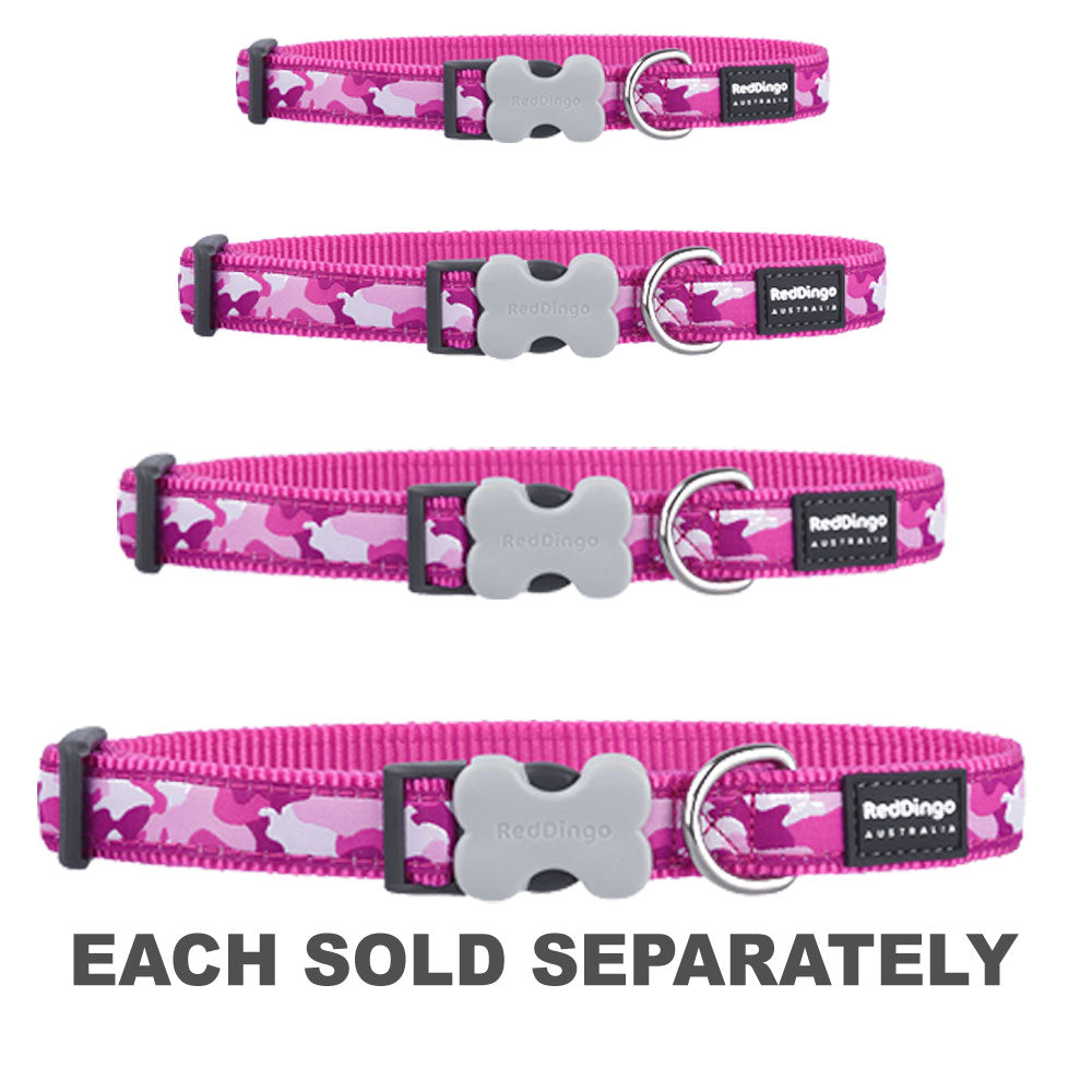 Camouflage Dog Collar (Hot Pink)