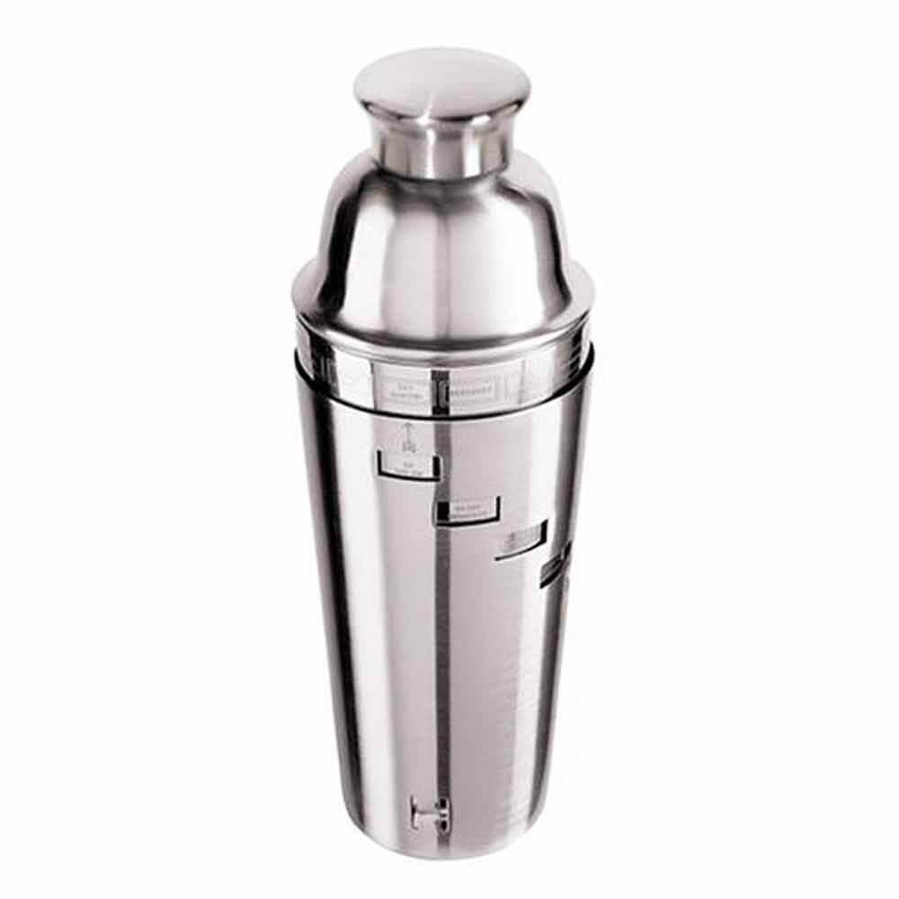 Stainless Steel Dial-A-Drink Cocktail Shaker