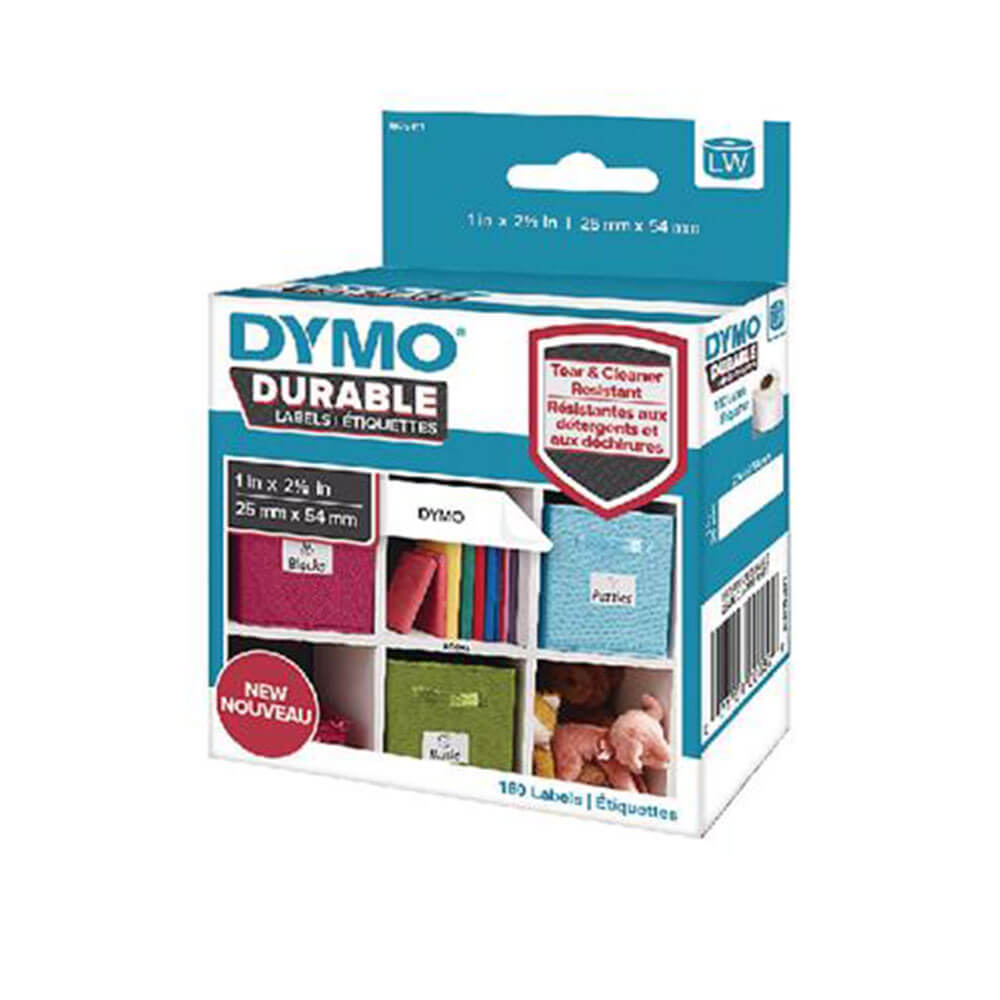 Dymo Labelwriter Durable Labels White 25x54mm (160pk)