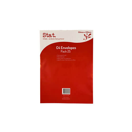 Stat Peal & Seal Envelope 25pk (Kraft)