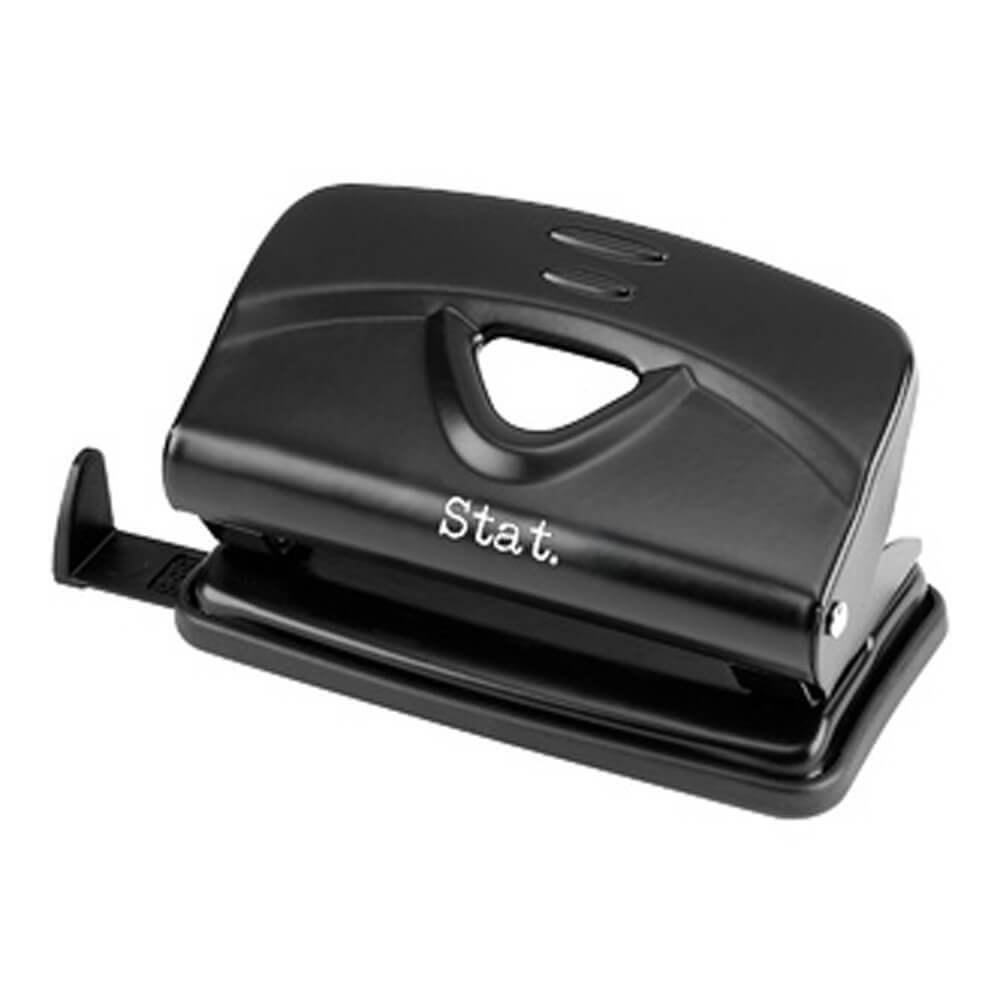Stat 2 Hole Puncher Small 10 Sheets (Black)
