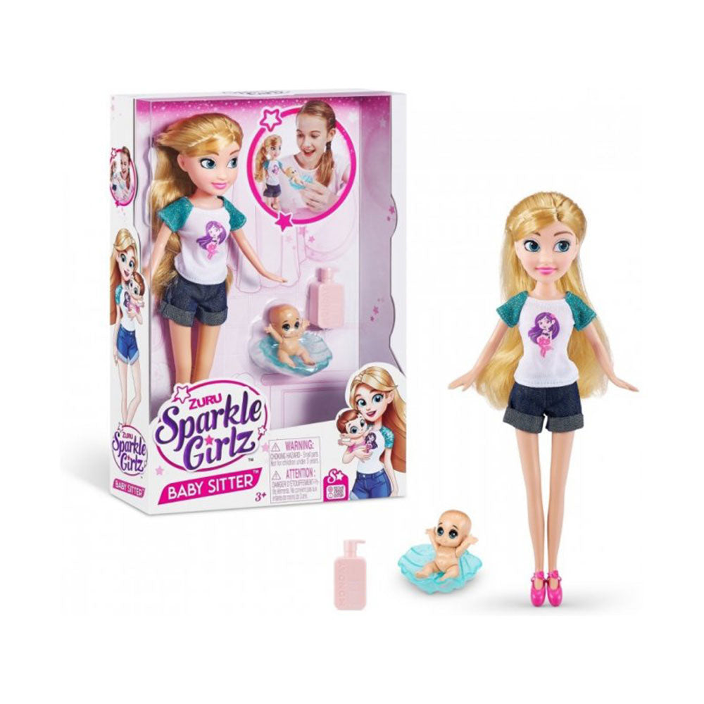 Sparkle Girlz Babysitter Doll Playset