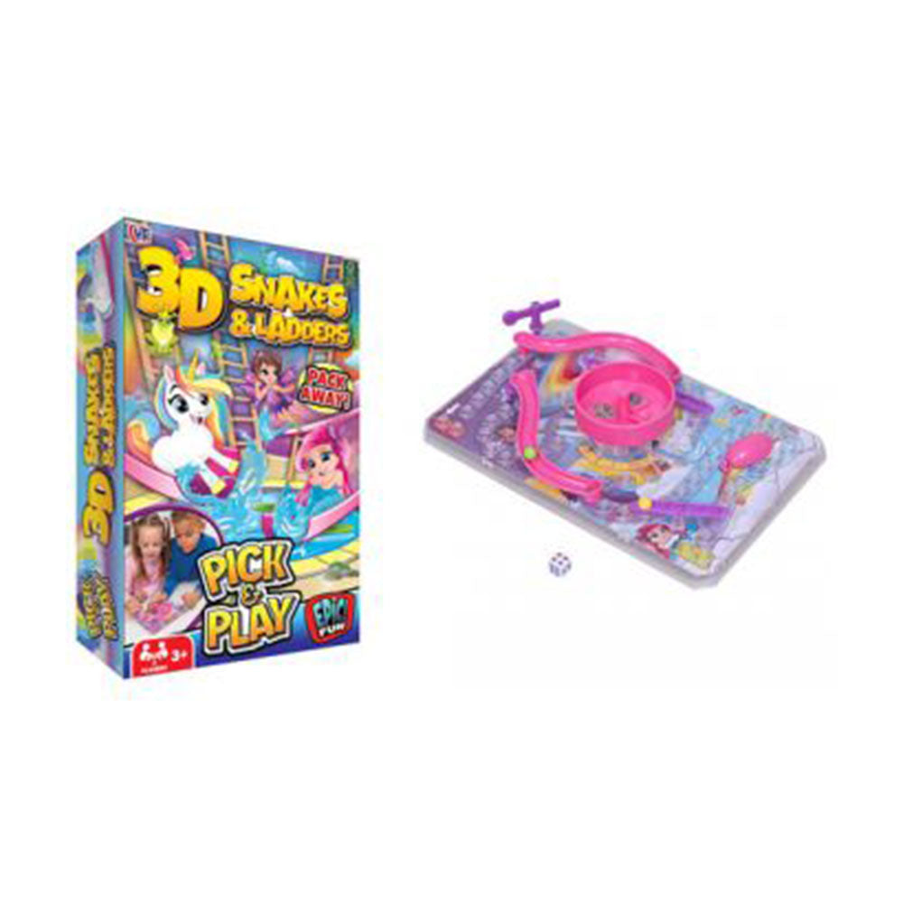 Travel Game 3D Snakes and Ladders Pick and Play Game
