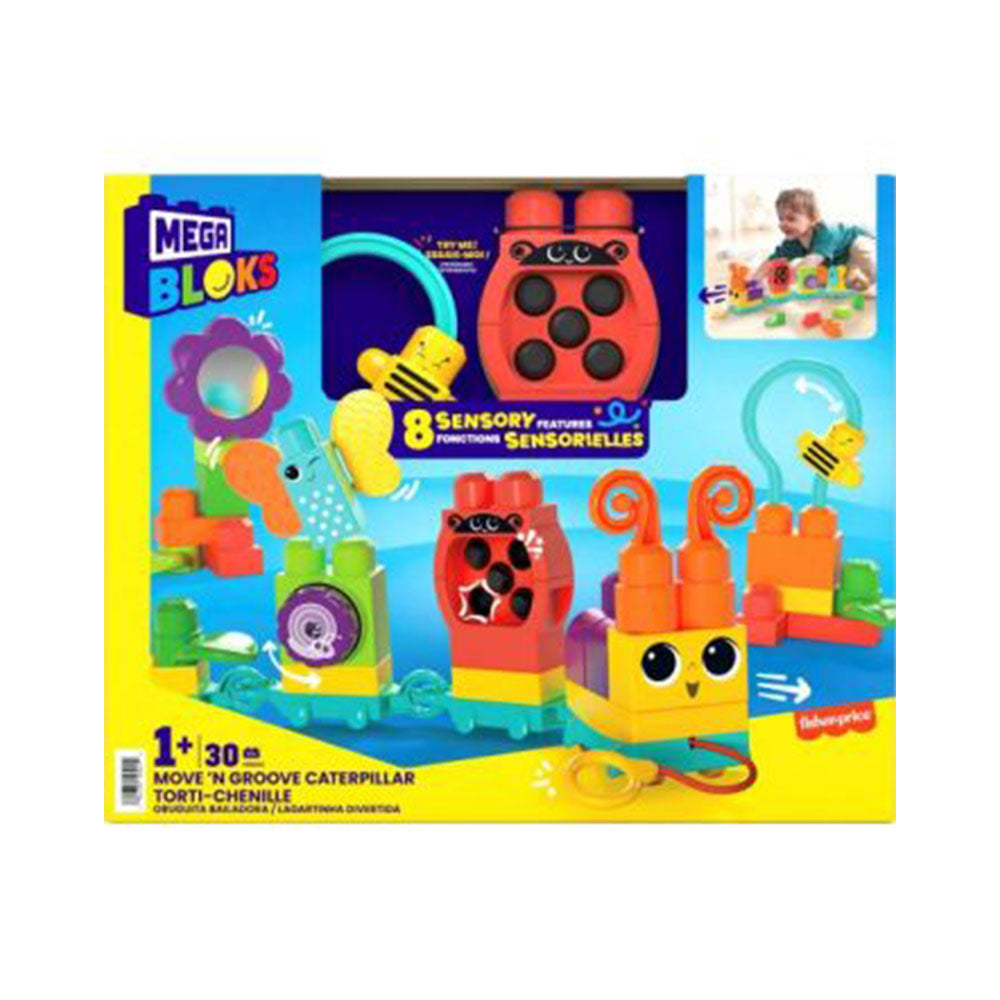 Mega Bloks Move n Groove Caterpillar Sensory Toy