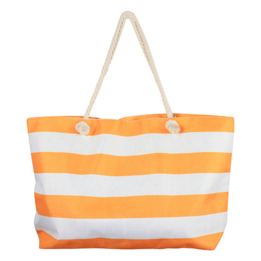 Retro Stripe Beach Bag w/ Inner Zip (70x42x15cm)