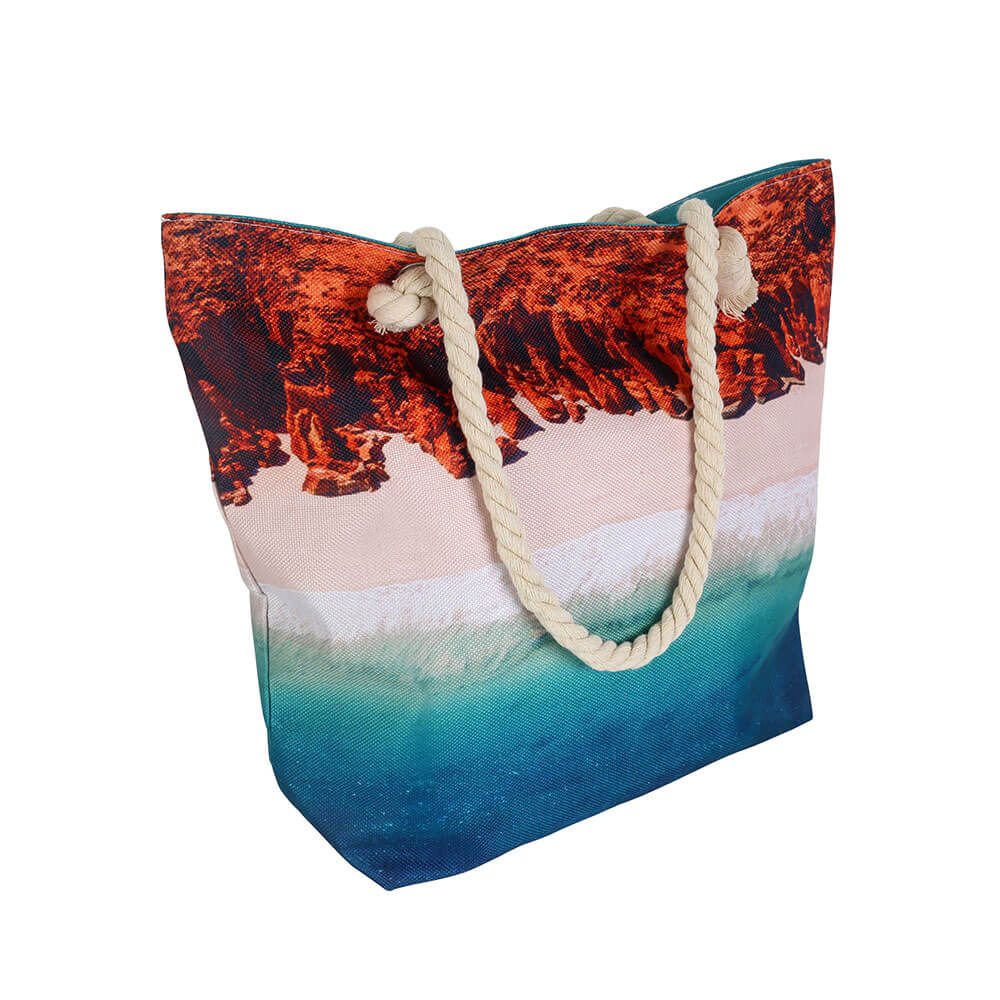 Beach Bag with Inner Zip (50x45x15cm)