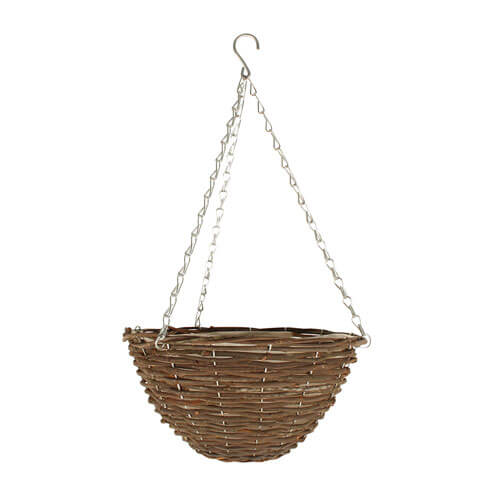 Rattan Hanging Basket (Dark)