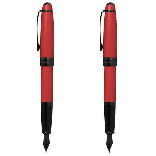 Cross Bailey Fountain Pen w/ Black Nib (Matte Red)