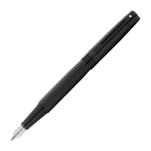 Sheaffer 300 Fountain Pen w/ Black Trim (Matte Black)