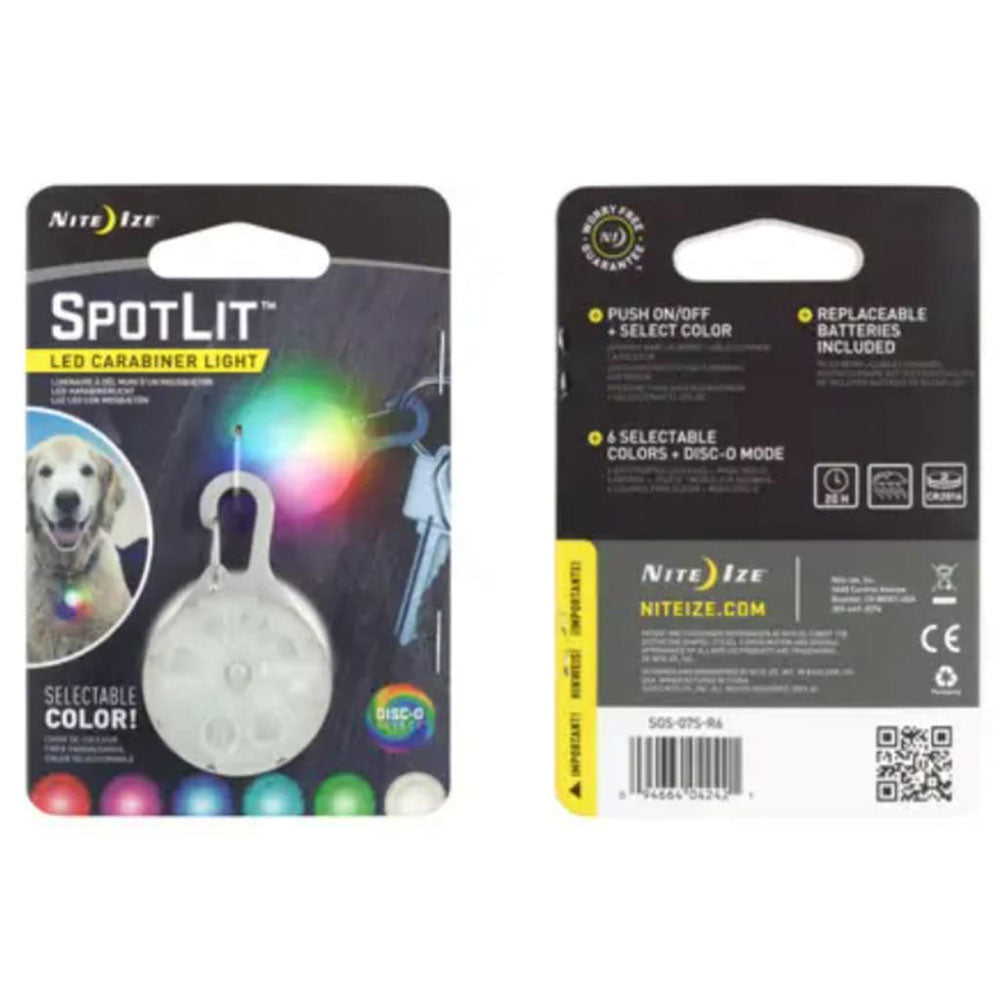 Nite Ize SpotLit LED Carabiner Light (Disco)