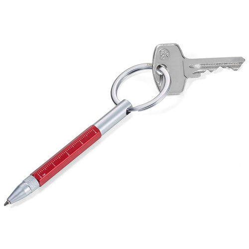 Troika Micro Multitasking Ballpoint Pen (Silver/Red)