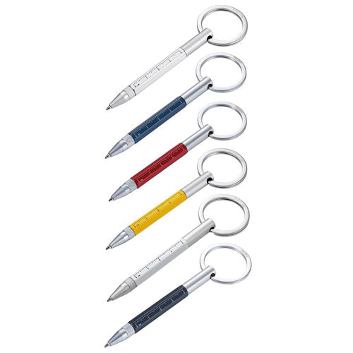Troika Micro Multitasking Ballpoint Pen (Silver/Red)