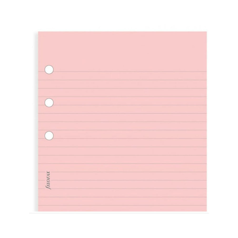 Filofax Personal Ruled Notepaper 30pk (Pink)