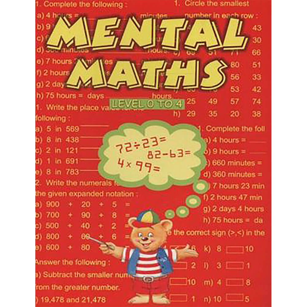 Mental Maths Level 0 to 4 Book