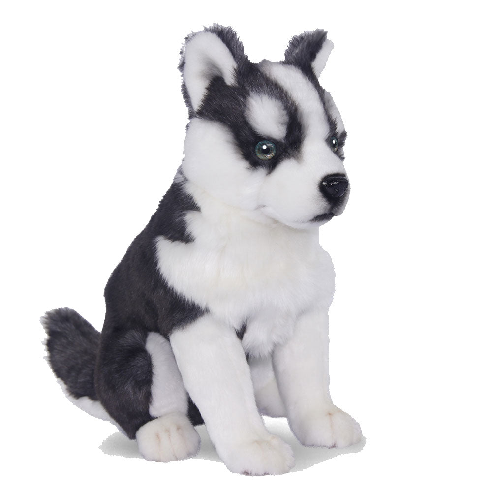 Sitting Husky Puppy Plush Toy 33cm