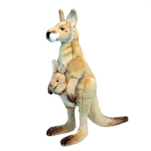 Animatronic Kangaroo with Joey Plush Toy 146cm