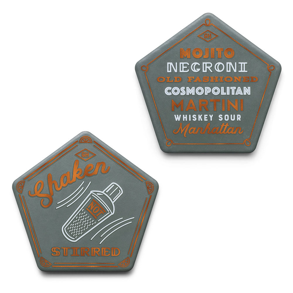 Gentlemen's Hardware Pentagon Coasters ( Set of 4)