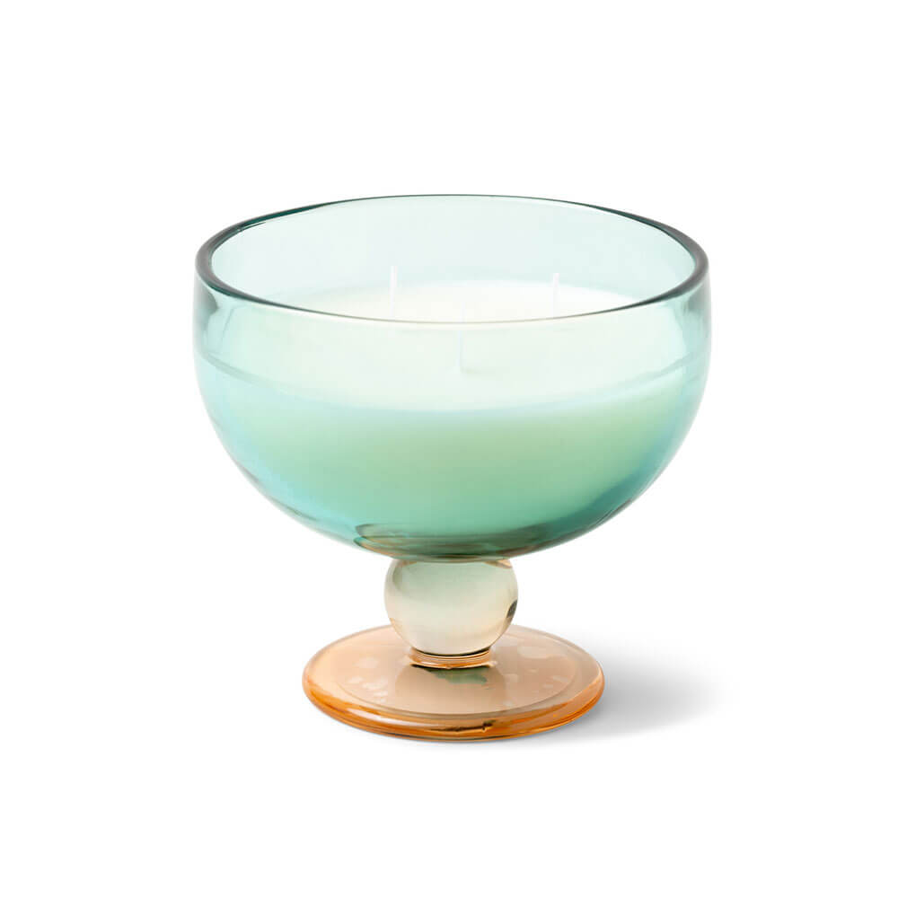 Tinted Glass Goblet Candle 6oz