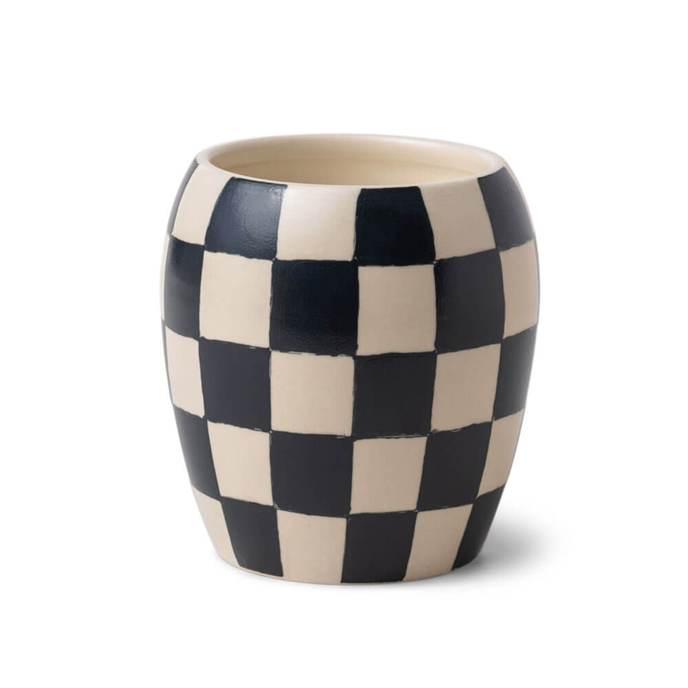 Checkmate Checkered Porcelain Vessel 11oz