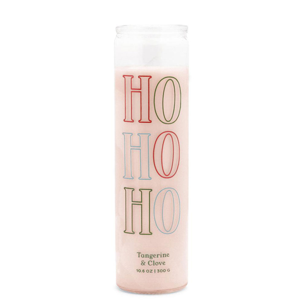Holiday Spark Hohoho Tangerine & Clove Wax Candle (White)