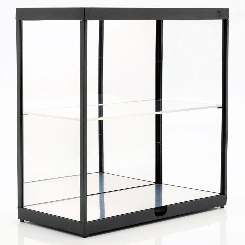 LED 2-Layer Mirrored Back and Base Display Case (Black)