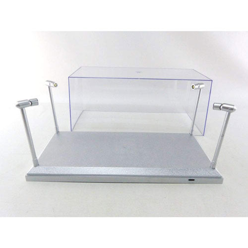 Silver Display Case with LED 1:18 Figure (36x16x16cm)