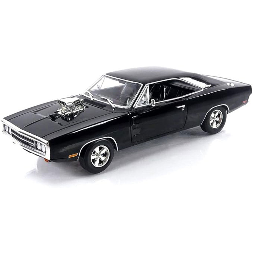 1970 Dodge Charger with Blown Engine 1:18 Model Car (Black)