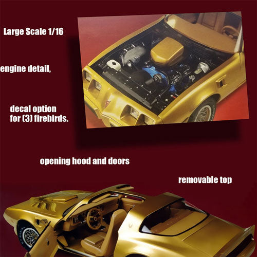 1979 Pontiac Firebird Plastic Kit 1:16 Scale