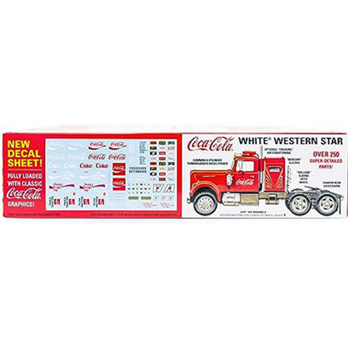 Western Star Coca Cola Truck Plastic Kit 1:25 Scale (White)