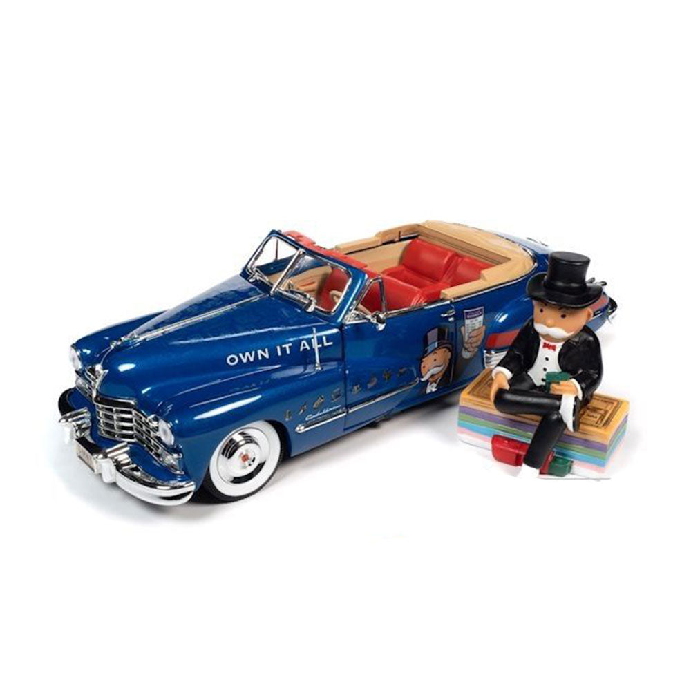 1947 Cadillac Convertible 1/18 Scale & Monopoly Resin Figure