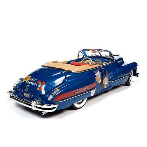 1947 Cadillac Convertible 1/18 Scale & Monopoly Resin Figure