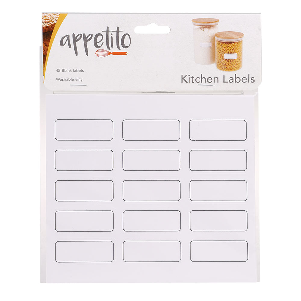 Appetito Blank Labels (Pack of 45)