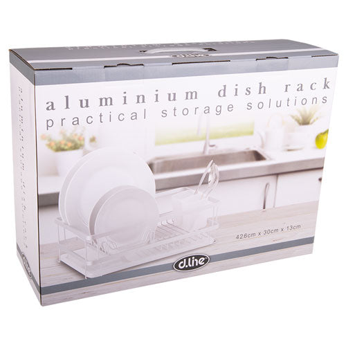D.Line Aluminium Dish Rack with Draining Board