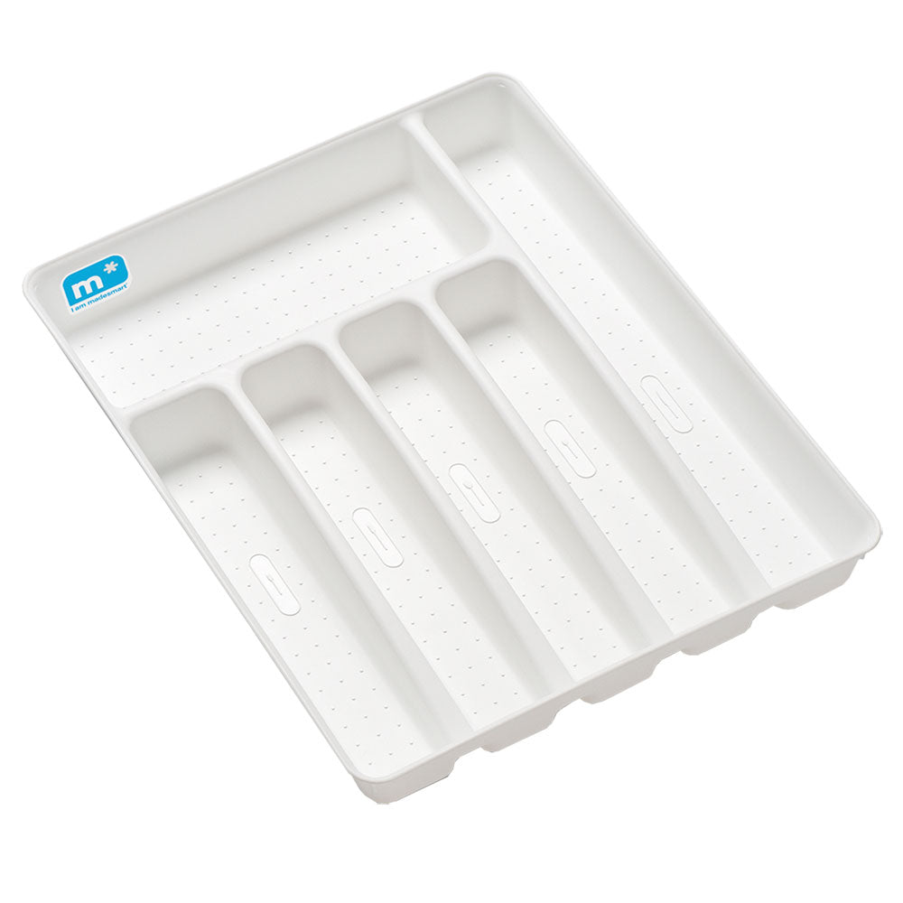 Madesmart Basic 6-Compartment Cutlery Tray (White)