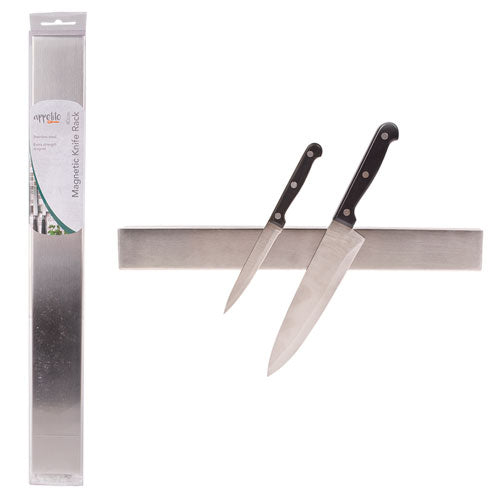 Appetito Magnetic Stainless Steel Knife Rack 40cm