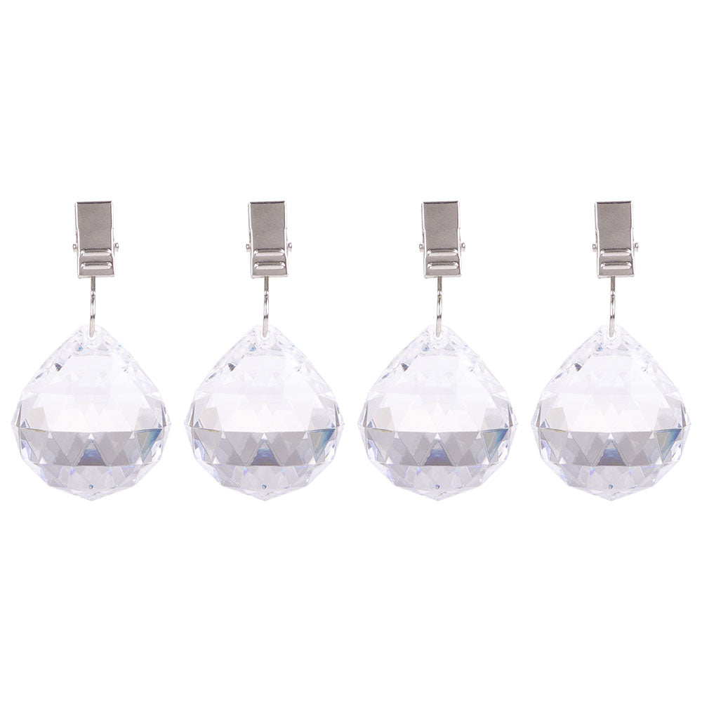 Pizzazz Acrylic Crystal Tablecloth Weights (Set of 4)