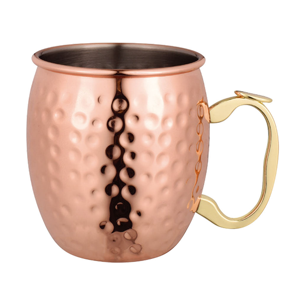 Bartender Moscow Mule Mug Copper Plated 530mL (HammerFinish)