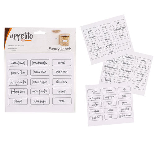 Appetito Canister Labels (Pack of 45)